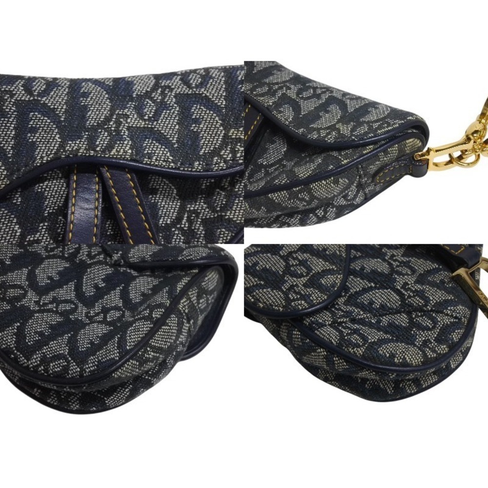 Dior Trotter Christian Bag Blue Saddle Navy - Picture 7 of 10